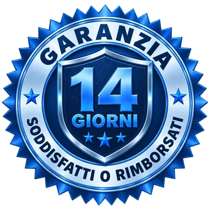 Garanzia 14 giorni soddisfatto o rimborsato